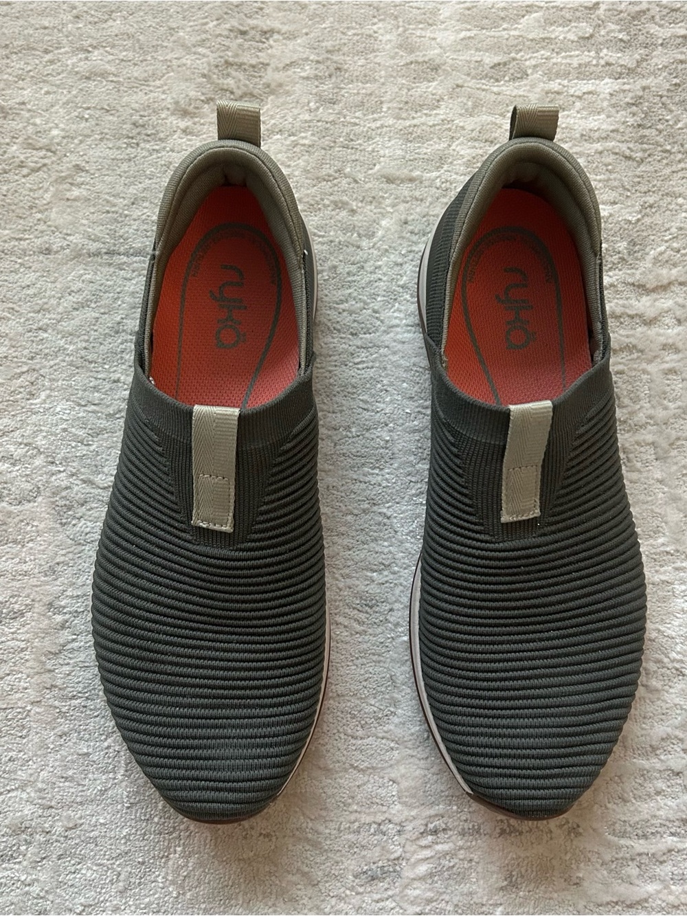 Ryka grey elastic slip on shoes size 9